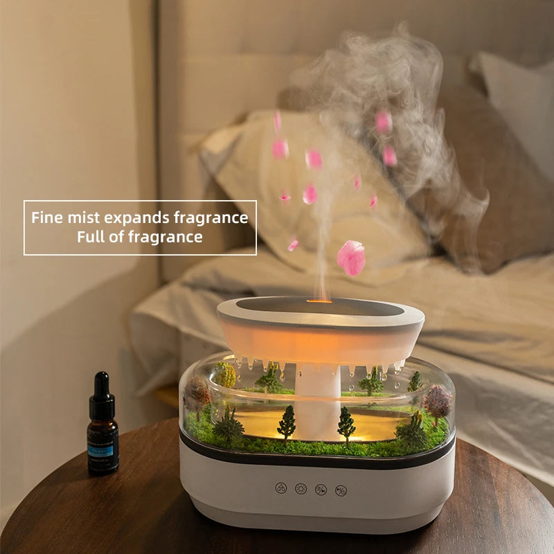 Smart Mist Maker 250ML Humidifier Raindrop Scene Home Aromatherapy Aroma Essencial Oil Diffuser Mist air Humidifier