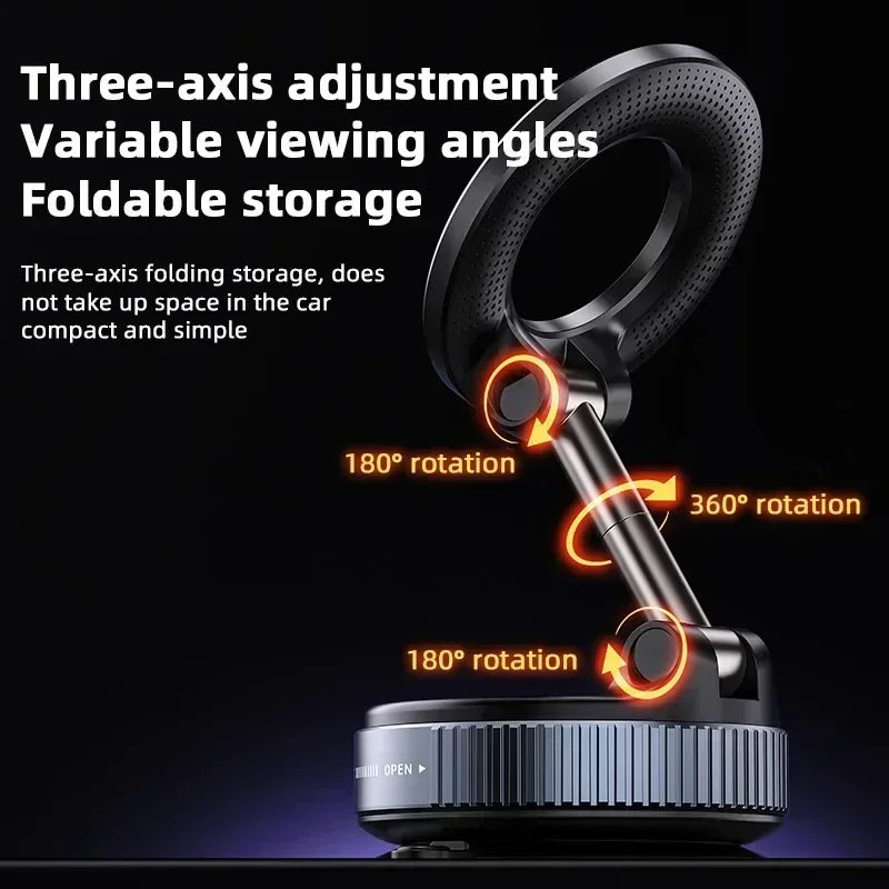 Car Magnetic Holder Strong Suction Rotate 360° Navigation Vehicular Holder Foldable Universal Stand For Cell Phone
