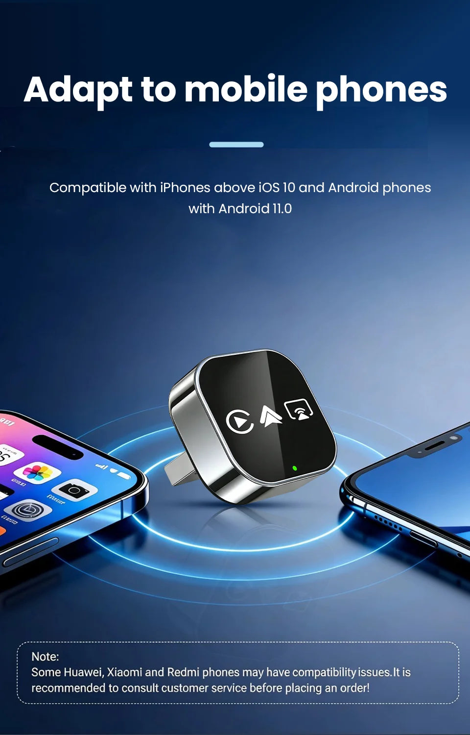 CarRocket Car Intelligent Systems Smart Car Systems 4in1 Wireless Carplay Adapter Android Auto For Built-in CarPlay Fit VW FAIT