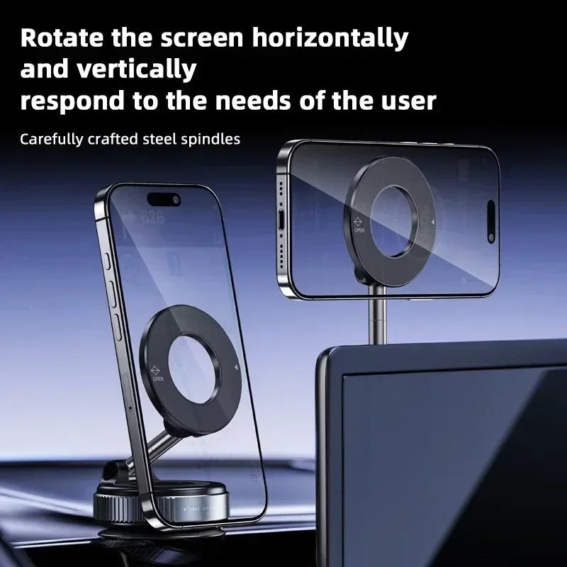 Car Magnetic Holder Strong Suction Rotate 360° Navigation Vehicular Holder Foldable Universal Stand For Cell Phone
