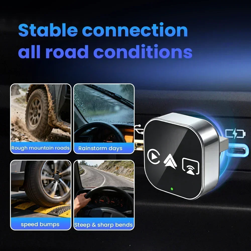 CarRocket Car Intelligent Systems Smart Car Systems 4in1 Wireless Carplay Adapter Android Auto For Built-in CarPlay Fit VW FAIT